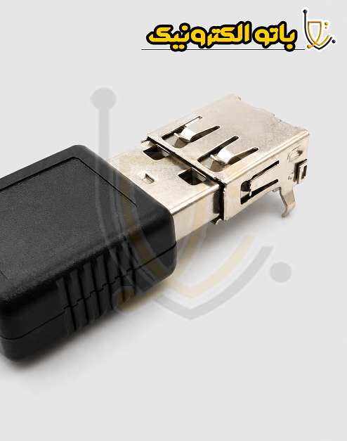  خرید سوکت USB مادگی Type-A روبردی DIP | کانکتور USB مادگی ۴ پین 