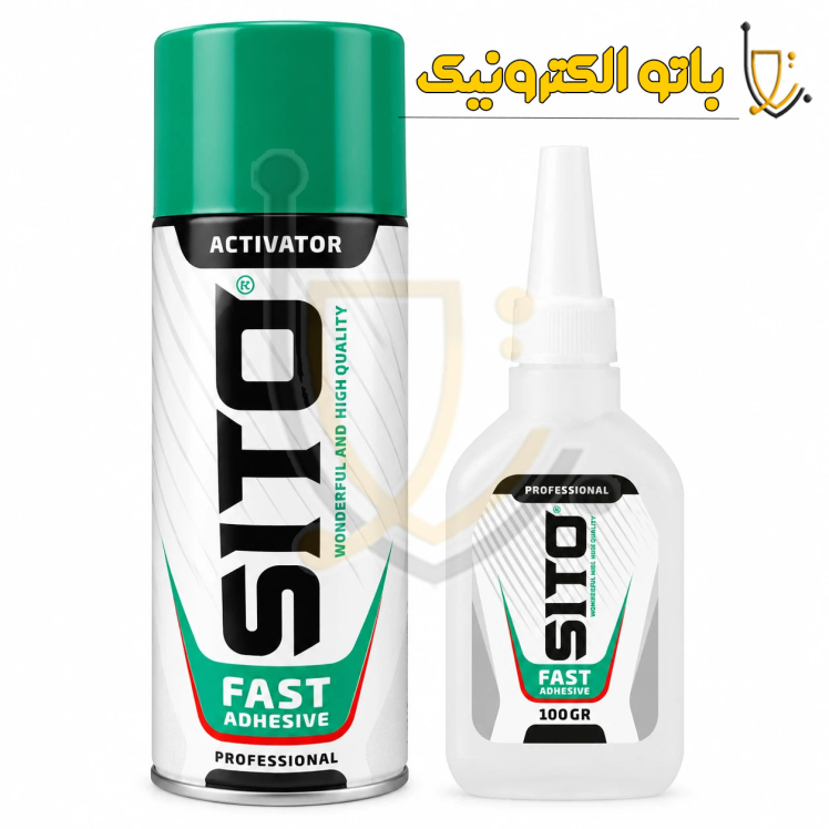 خرید چسب ۱۲۳ سی‌تو SITO ۱۰۰ گرمی اصل | چسب قطره‌ای فوری دوقلو با اسپری فعال‌کننده قوی