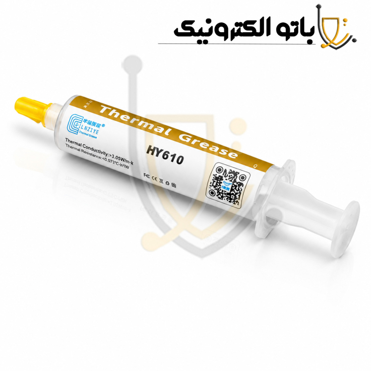 خرید خمیر سیلیکون سرنگی HY610 طلایی | خمیر حرارتی پردازنده و کارت گرافیک