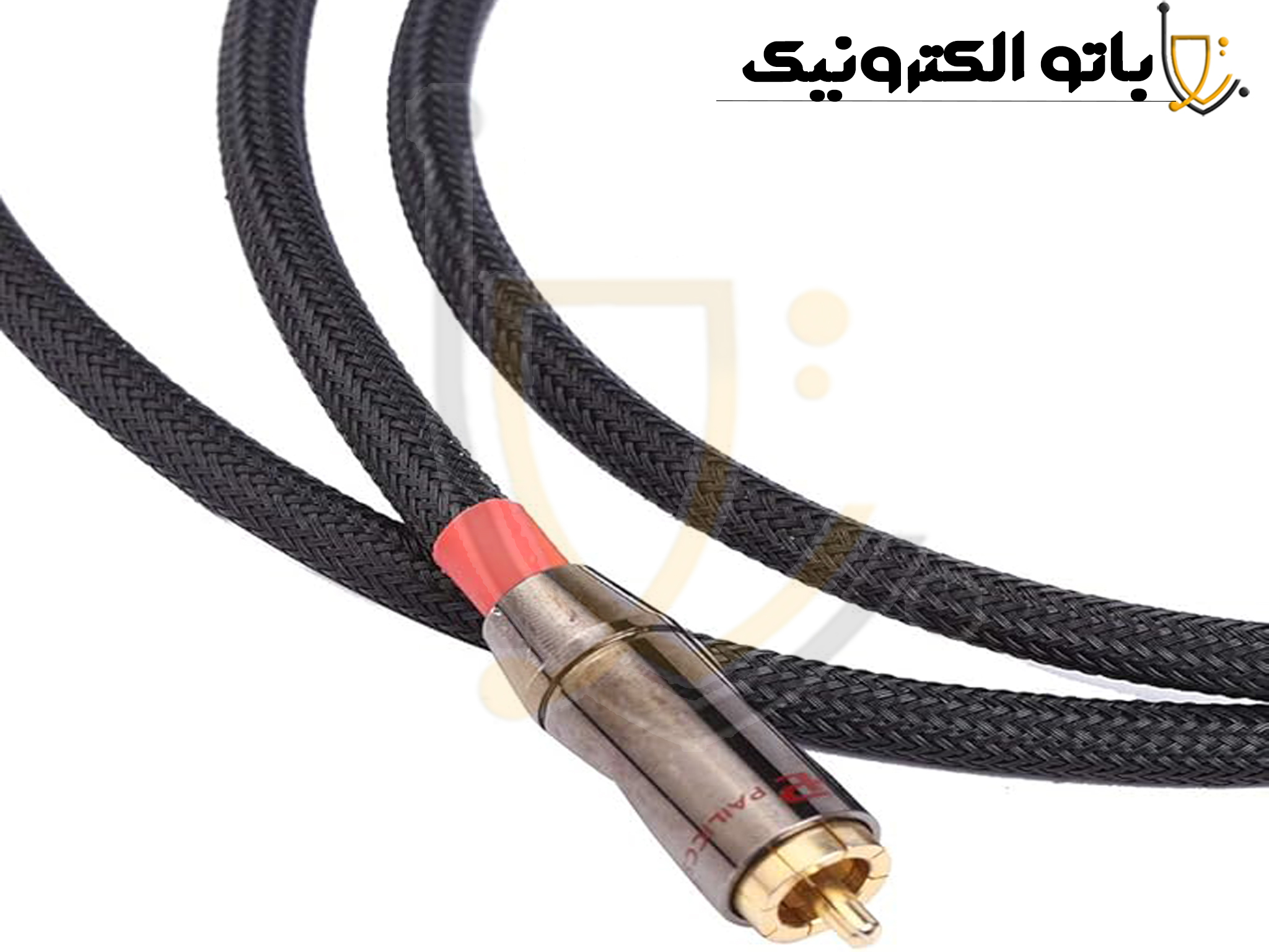 جوراب کابل سایز 12 ضد سایش | محافظ کابل خرطومی حصیری مشکی | باتو الکترونیک