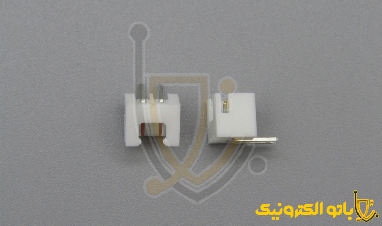 کانکتور XH نری رایت ۲ پین زاویه‌دار برای دزدگیر | اتصال محکم و بدون قطعی | باتوالکترونیک