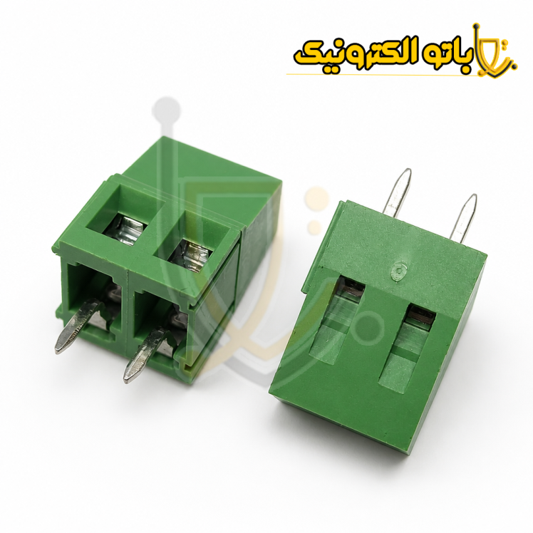 خرید ترمینال فونیکس 128 دو پین 5mm سبز | ترمینال پیچی بردی