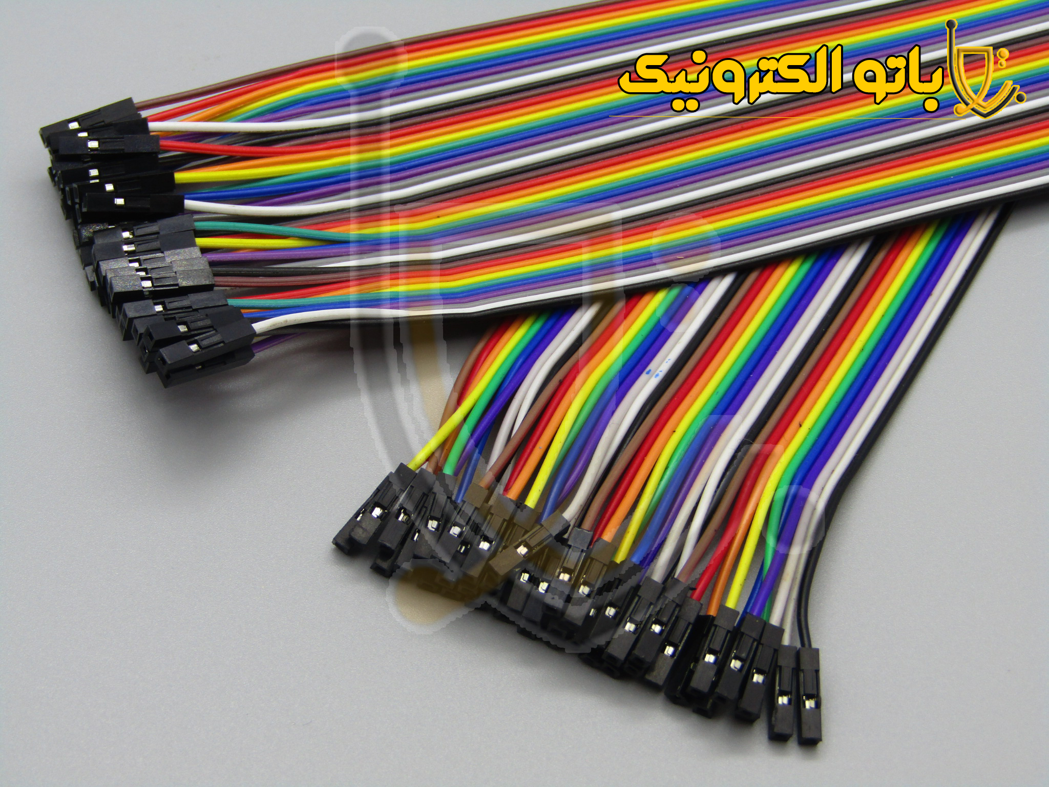  سیم فلت برد بوردی ماده به ماده باتو الکترونیک | کابل جامپر تخت دو سری فیمیل برای اتصال آردوینو و ماژول 
