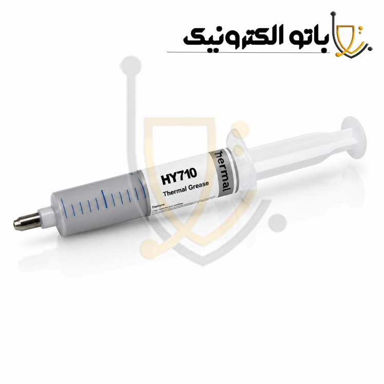 خرید خمیر سیلیکون سرنگی HY710 نقره‌ای | خمیر حرارتی پردازنده، لپ‌تاپ و کارت گرافیک