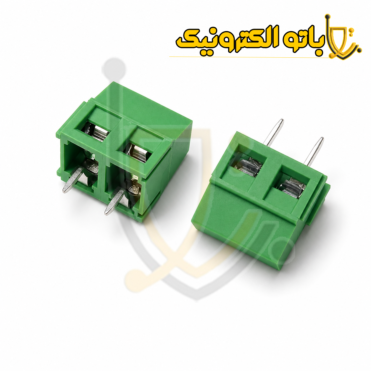خرید ترمینال فونیکس 127 دو پین 5mm سبز | ترمینال پیچی بردی