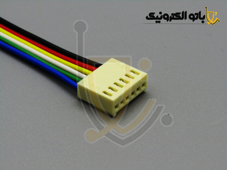 کانکتور مخابراتی 6 پین سیم‌دار مدل 2510 (گام 2.54mm) | باتو الکترونیک