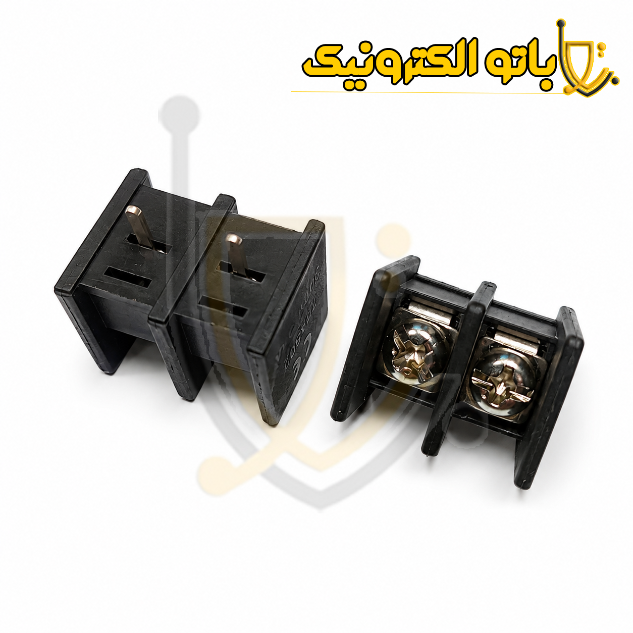 خرید ترمینال پیچی 2 پین گام 9.5 میلیمتر | ترمینال قدرت مشکی بردی
