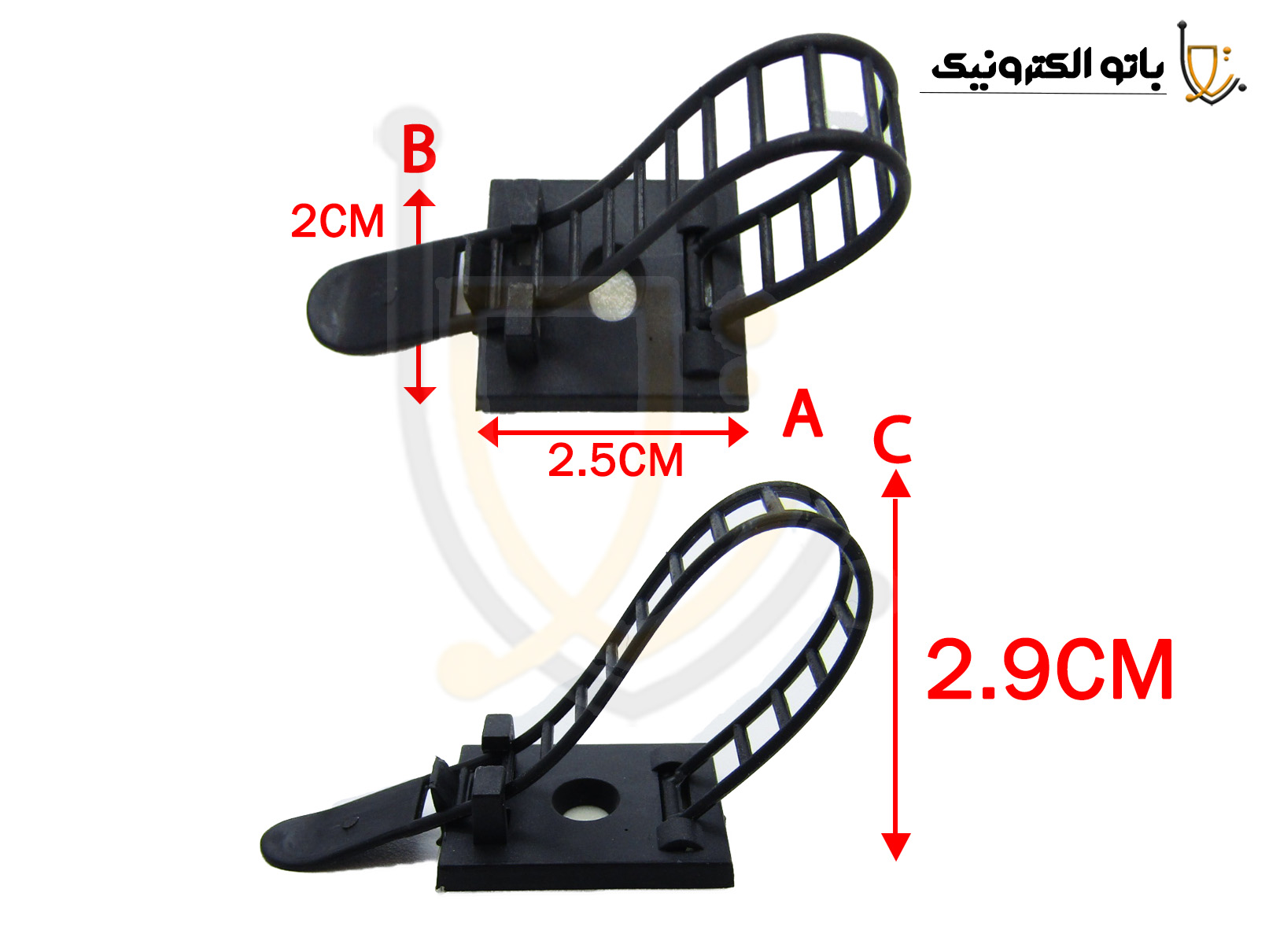 پایه بست قفل دار برای منظم کردن کابل و ال ای دی