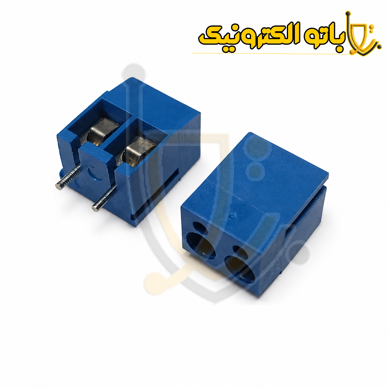 ترمینال پیچی KF300 دو پین 2P آبی | ترمینال برد 5.08 میلیمتر