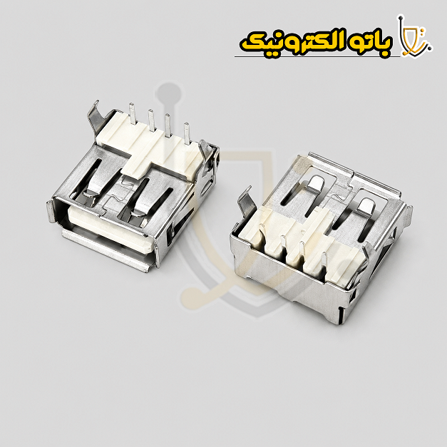 خرید سوکت USB مادگی Type-A روبردی DIP | کانکتور USB مادگی ۴ پین