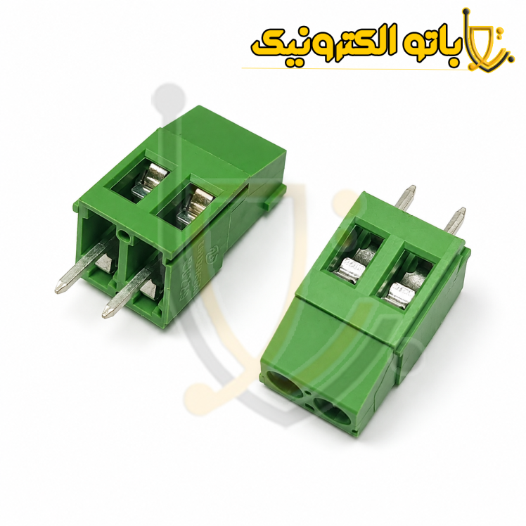خرید ترمینال فونیکس 129 دو پین 5mm سبز | ترمینال پیچی بلند