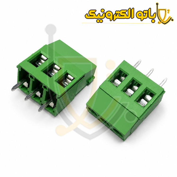 خرید ترمینال فونیکس 129 سه پین 5mm سبز | ترمینال پیچی بلند بردی