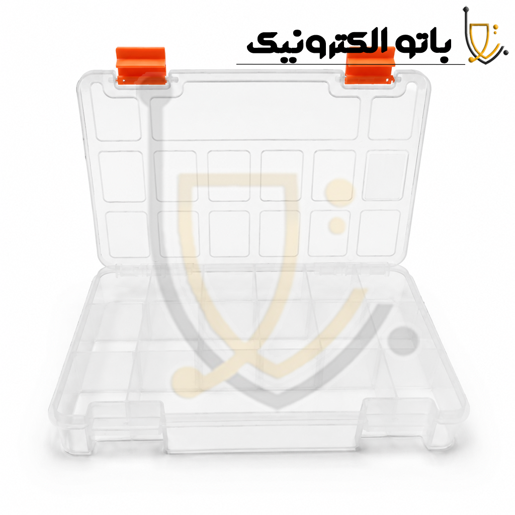  خرید جعبه ارگانایزر 15 خانه | باکس نظم دهنده قطعات ریز 