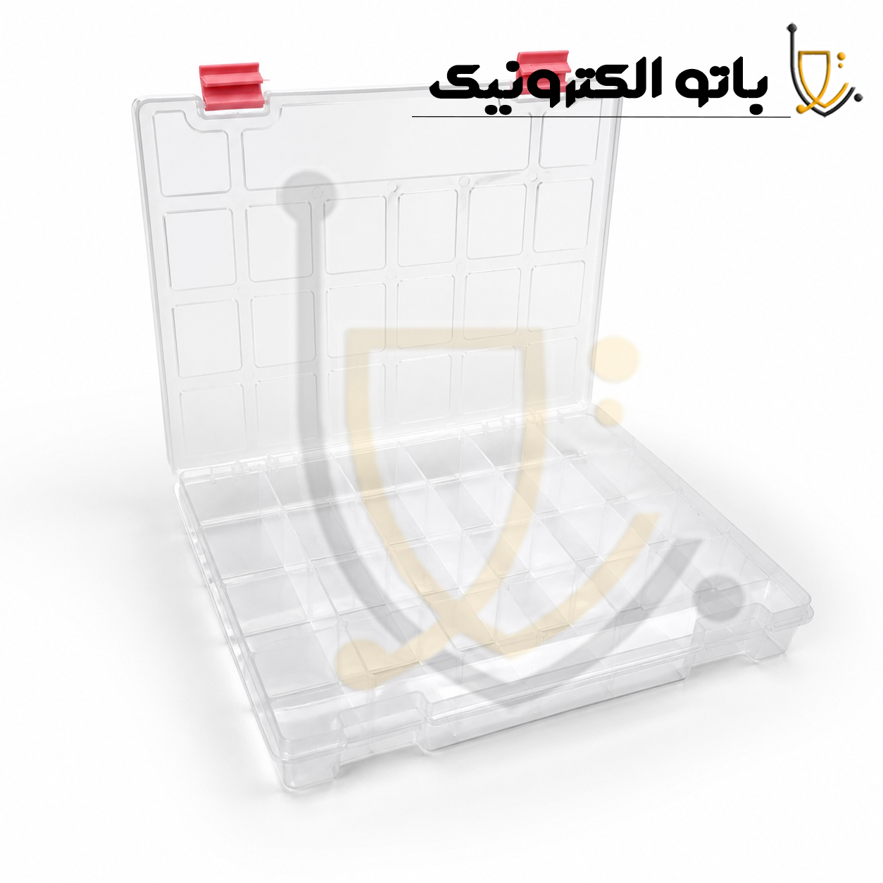  خرید جعبه ارگانایزر ۲۱ خانه یاس ۱۱ اینچ | باکس نظم‌دهنده قطعات 